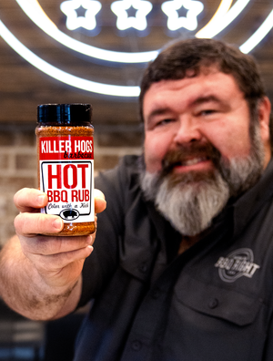 Malcom Reed with Killer Hogs Hot BBQ Rub