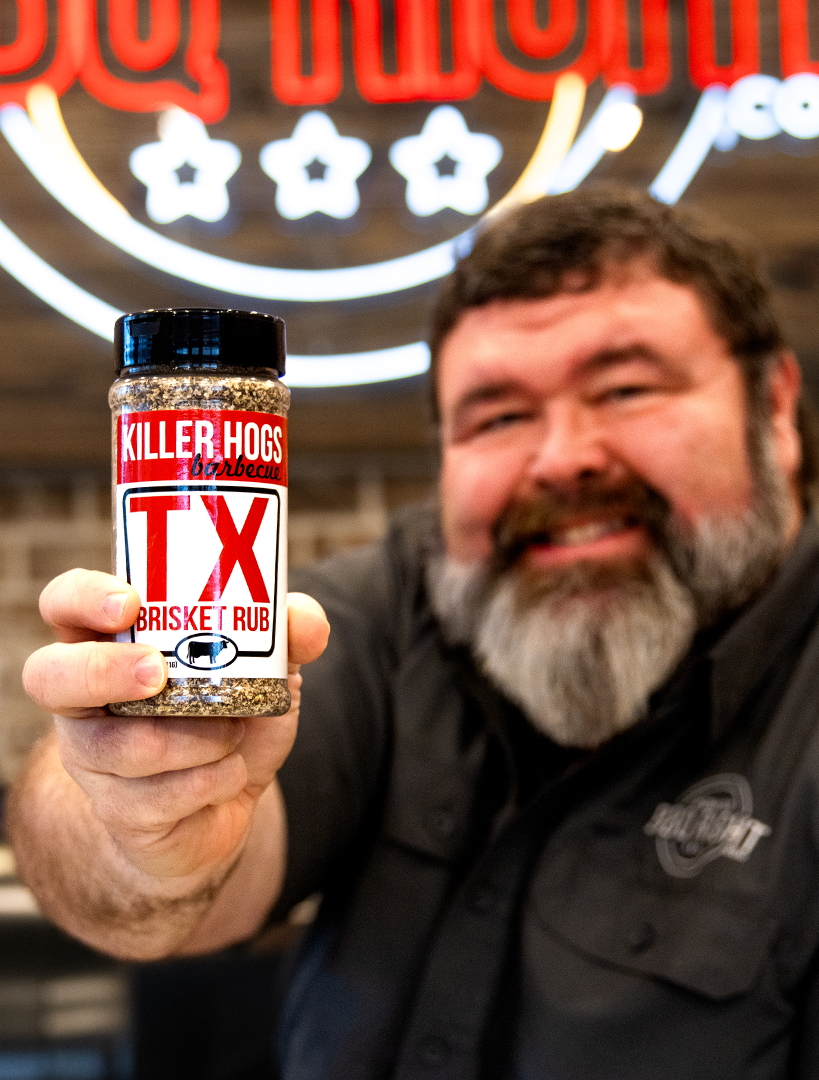 Malcom Reed with Killer Hogs TX Brisket Rub