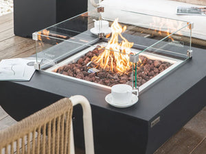 Elementi Aurora concrete fire table outdoor fire pit
