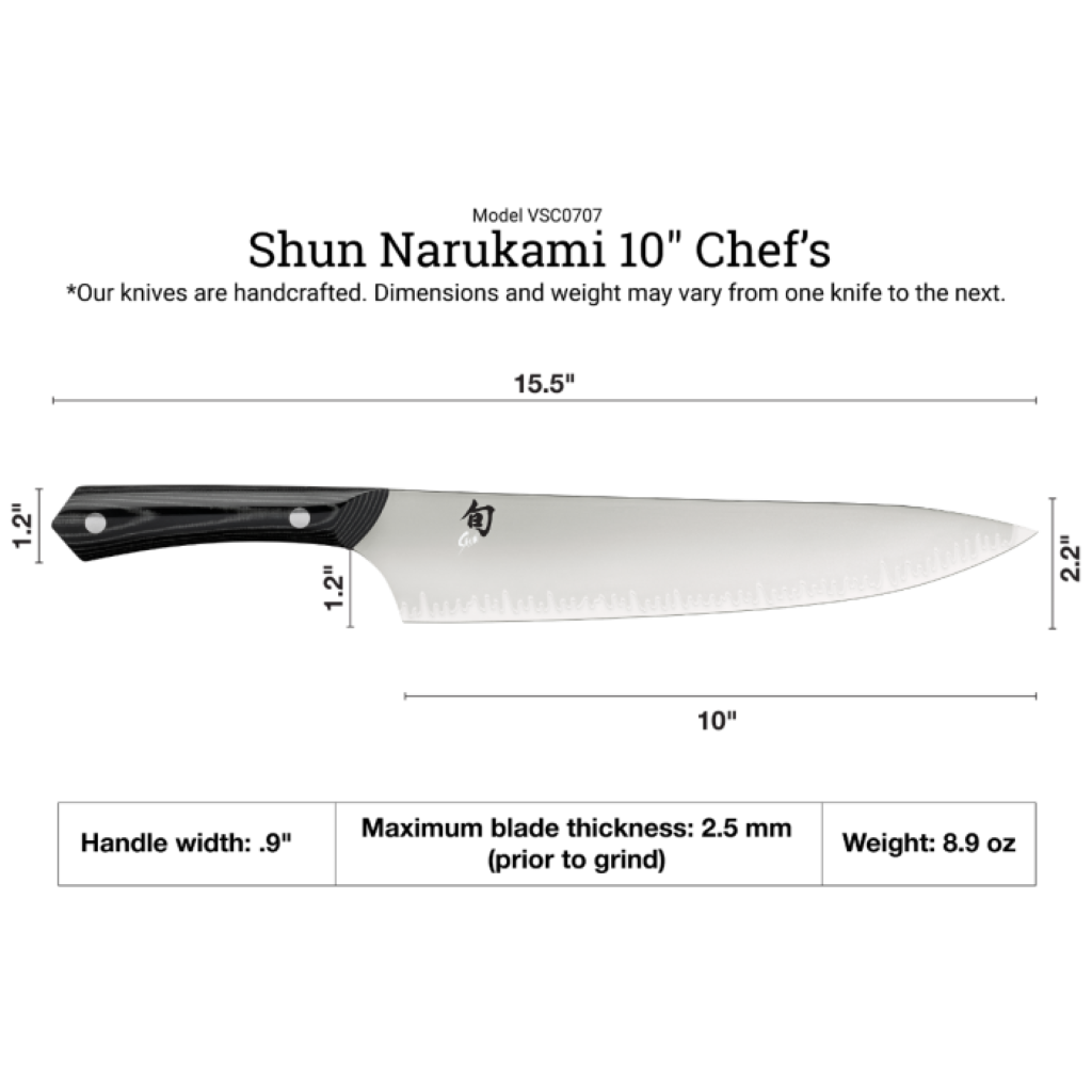 Narukami 10" Chef's Knife