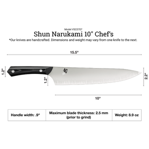 Narukami 10" Chef's Knife