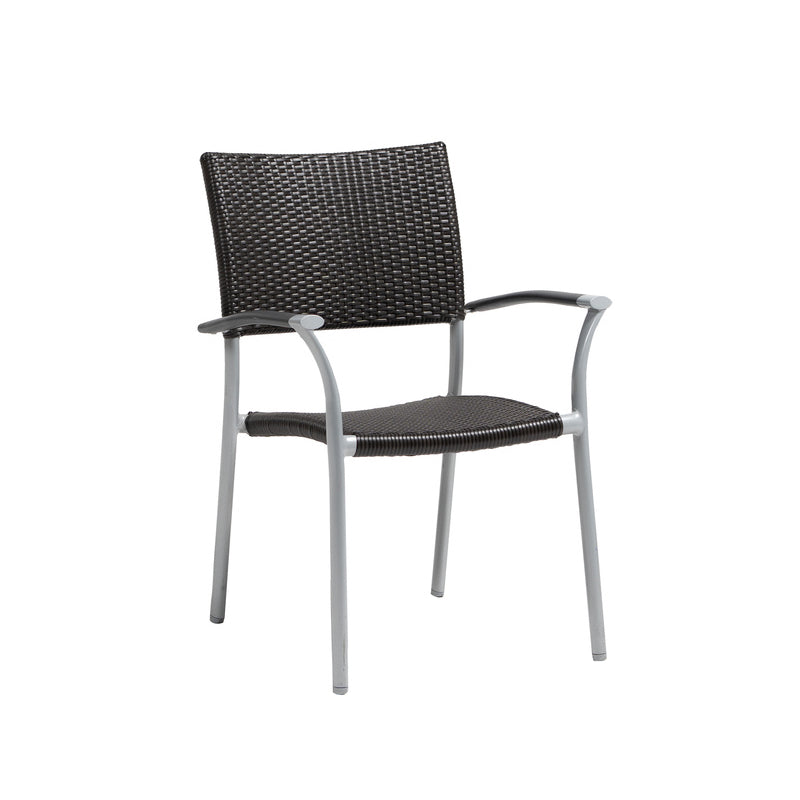 New Roma Stacking Arm Chair w/ Aluminum Arm