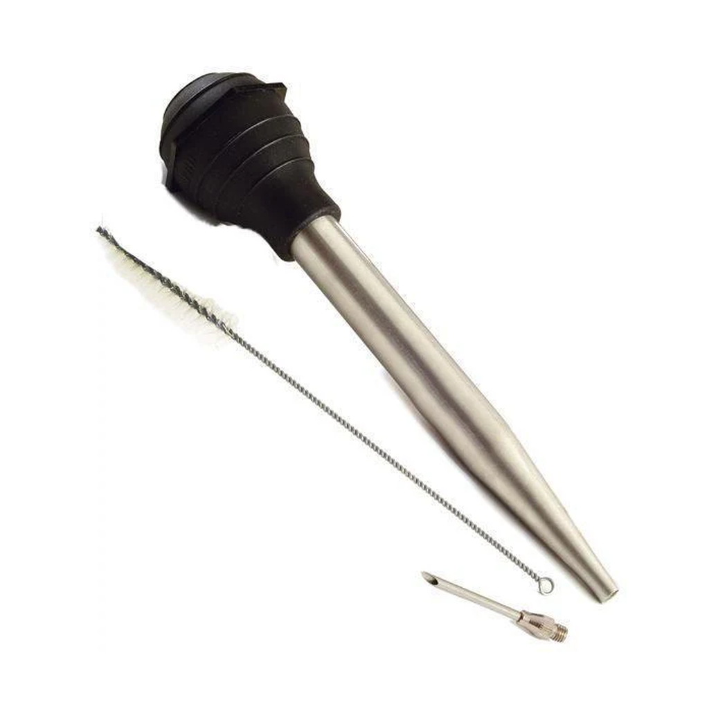 Norpro Stainless Steel Baster with Needle & Brush – 3-Piece Set