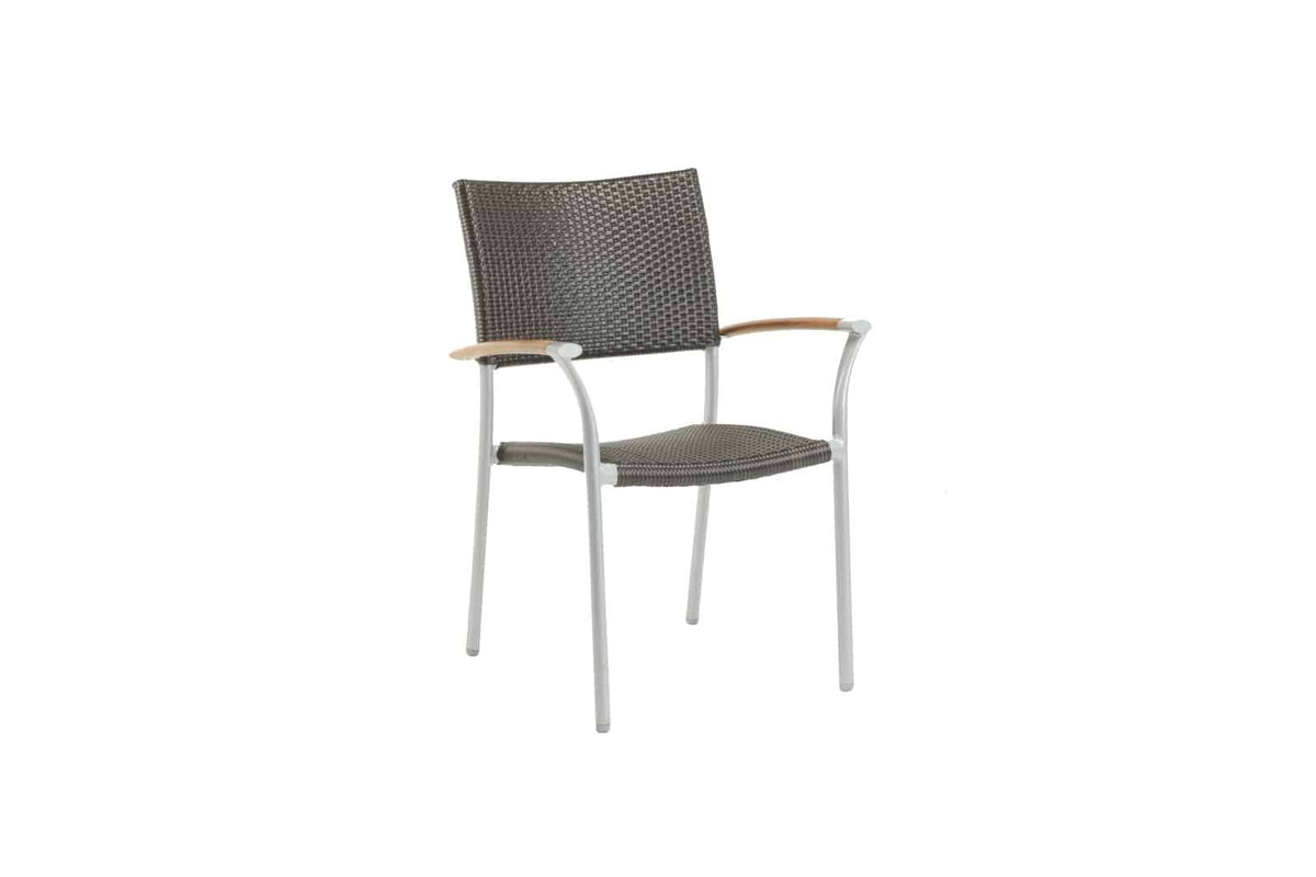 Ratana New Roma Stacking Arm Chair w/Durawood Arm