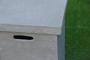 Elementi Square Tank Cover w/Removable Lid - Textured