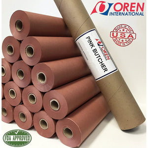 Oren Pink Butcher Paper 24 X 150'