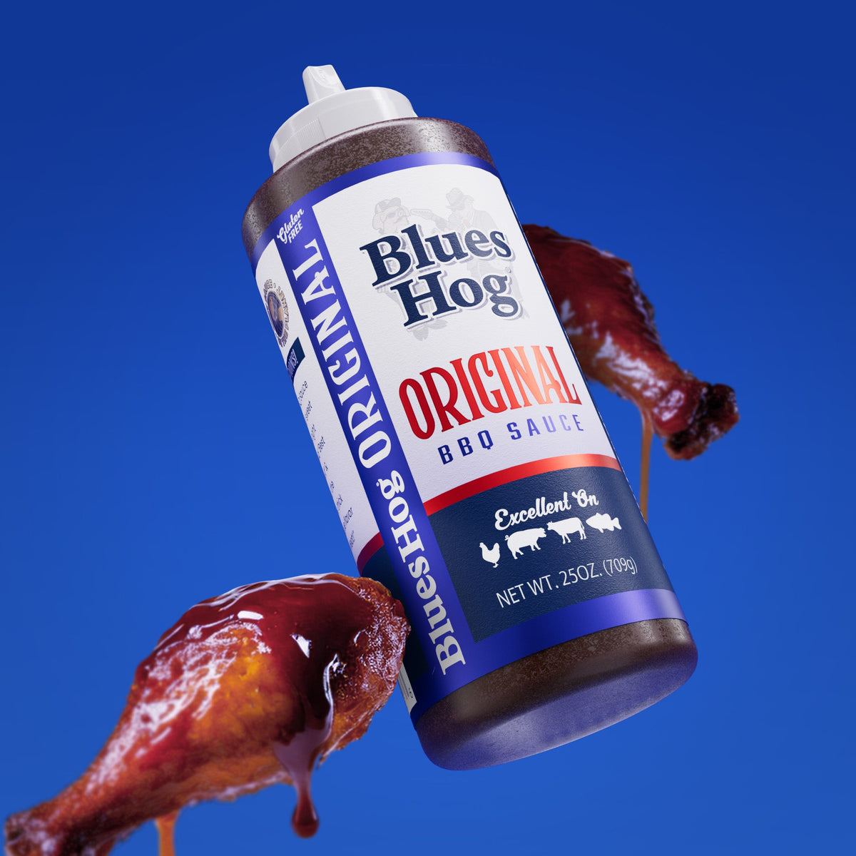 Blues Hog Original BBQ Sauce on food