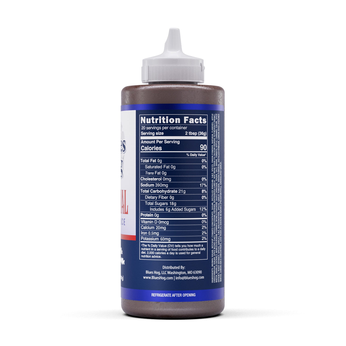 Blues Hog Original BBQ Sauce nutrition panel