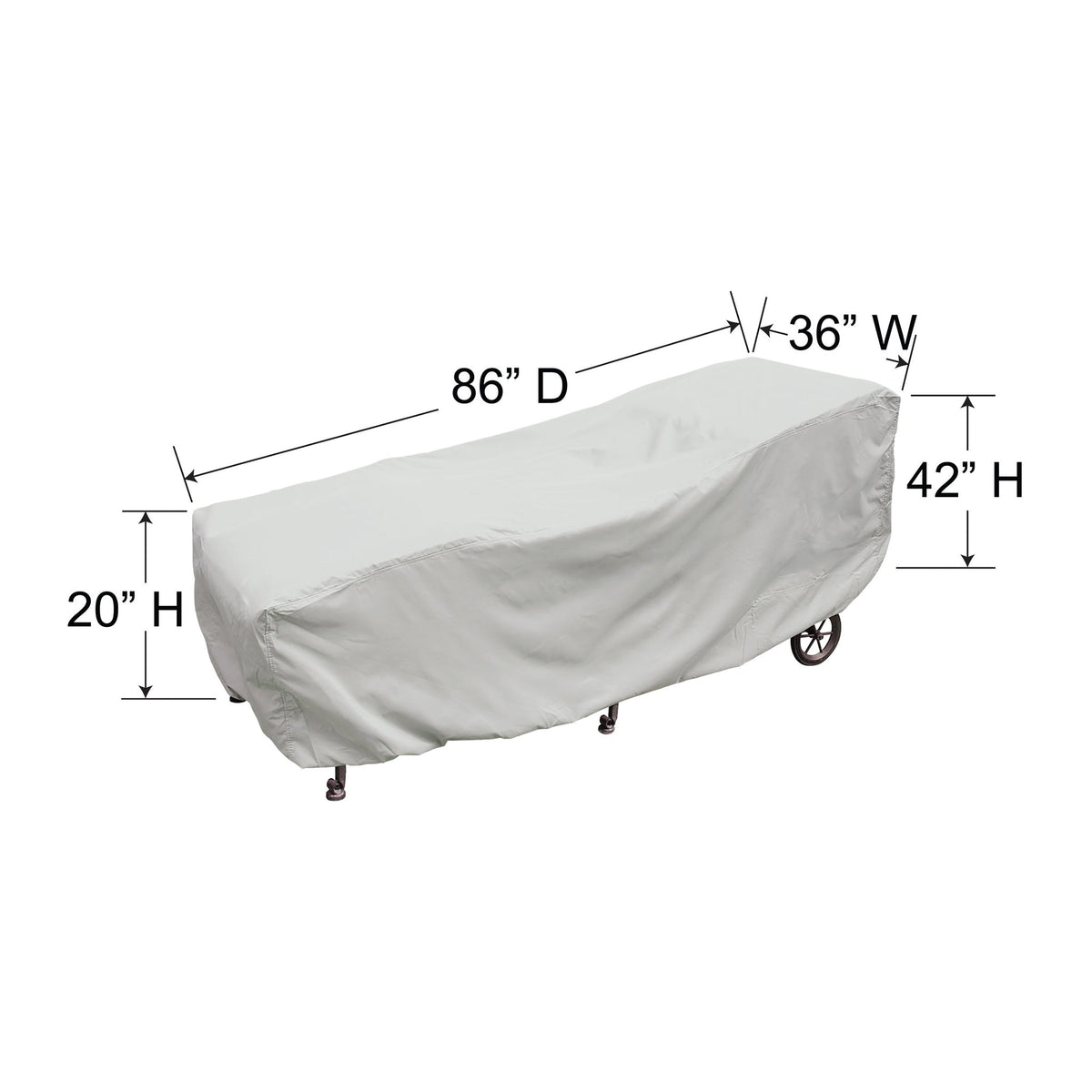 Treasure Garden Large Chaise Cover