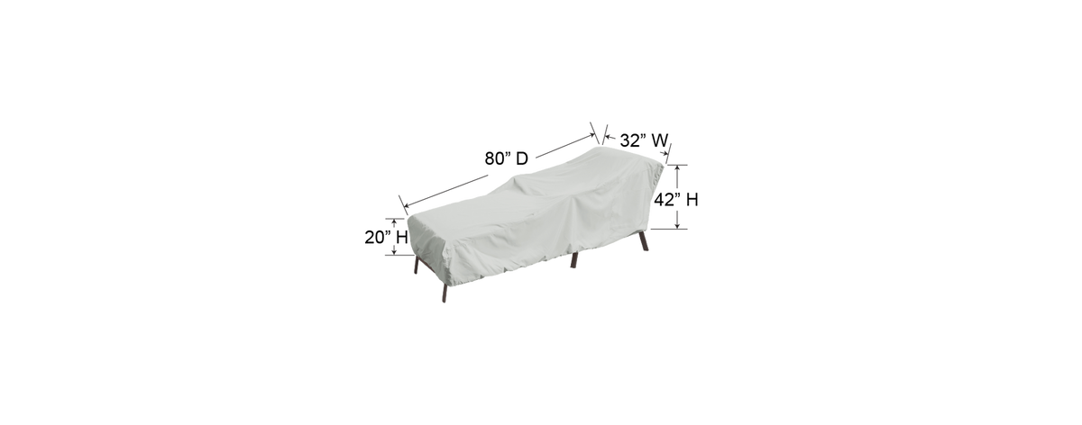 Treasure Garden Small Chaise Cover
