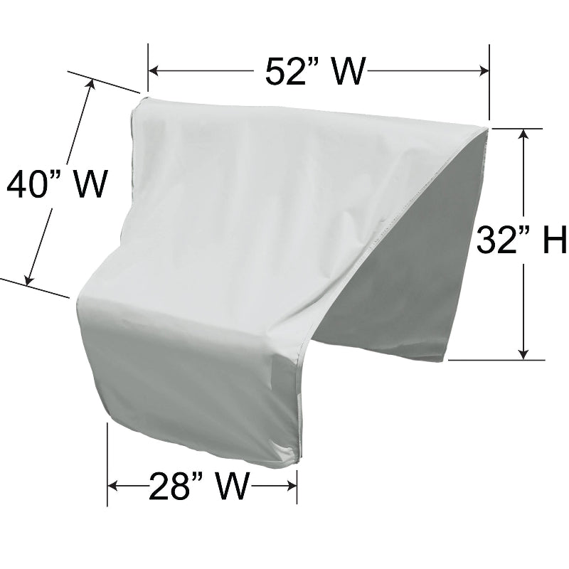 Zip-Together Sectional Cover - Curved, Wedge Corner Sectional (Center)