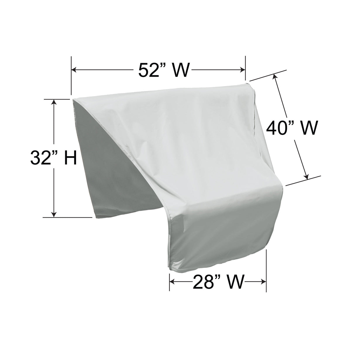 Treasure Garden Curved Wedge End Sectional Cover