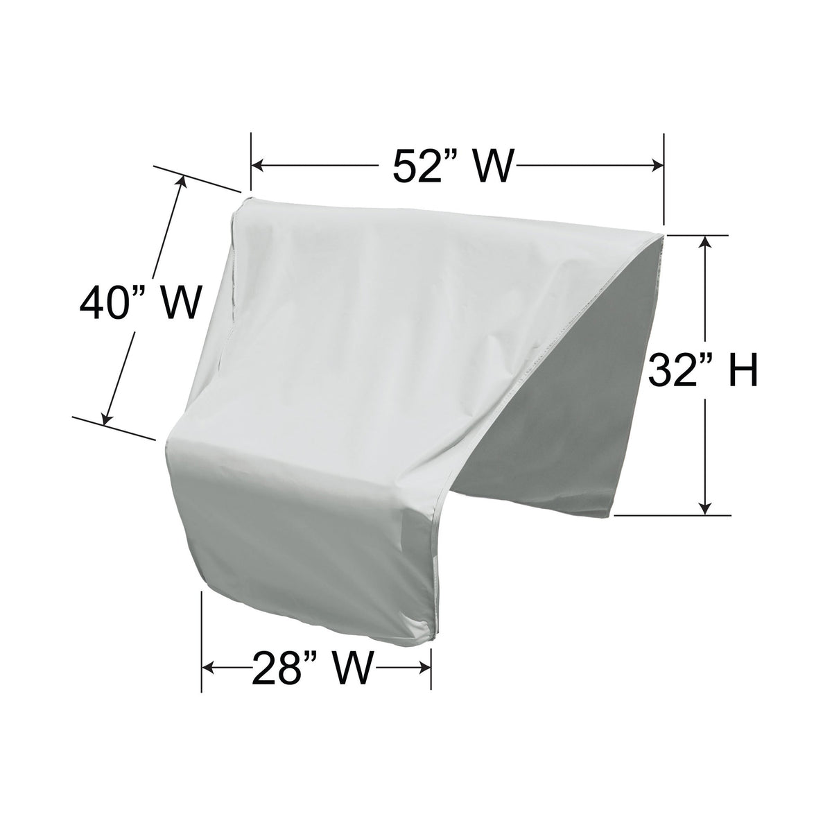 Treasure Garden Curved Wedge Sectional Cover Right