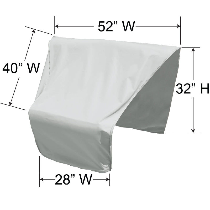 Zip-Together Sectional Cover - Curved, Wedge Left Sectional (Right Facing)