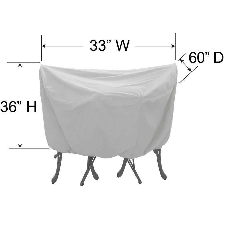 Dining Set Cover, 30" Bistro Table & 2 Chairs (33"W x 60"D x 36"H)
