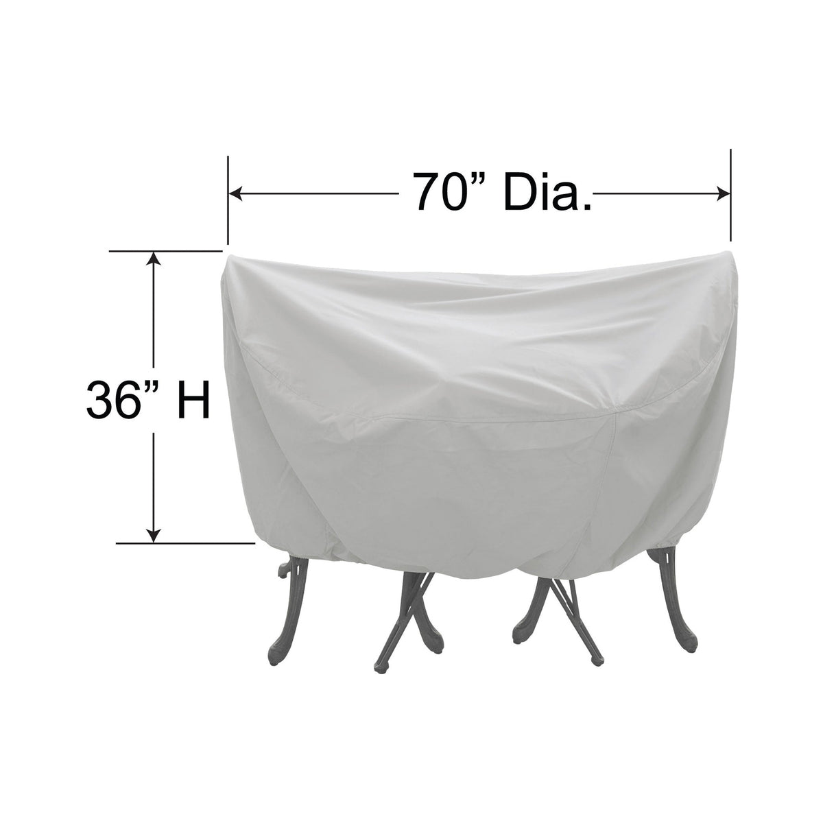 Treasure Garden 36 Round Bistro Table Chairs Cover