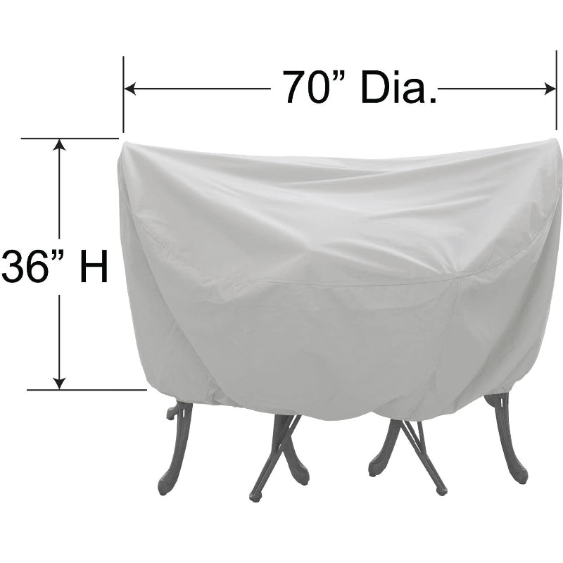 Dining Set Cover, 36" Round/Square Bistro Table & Chairs (70" Dia. x 36"H)