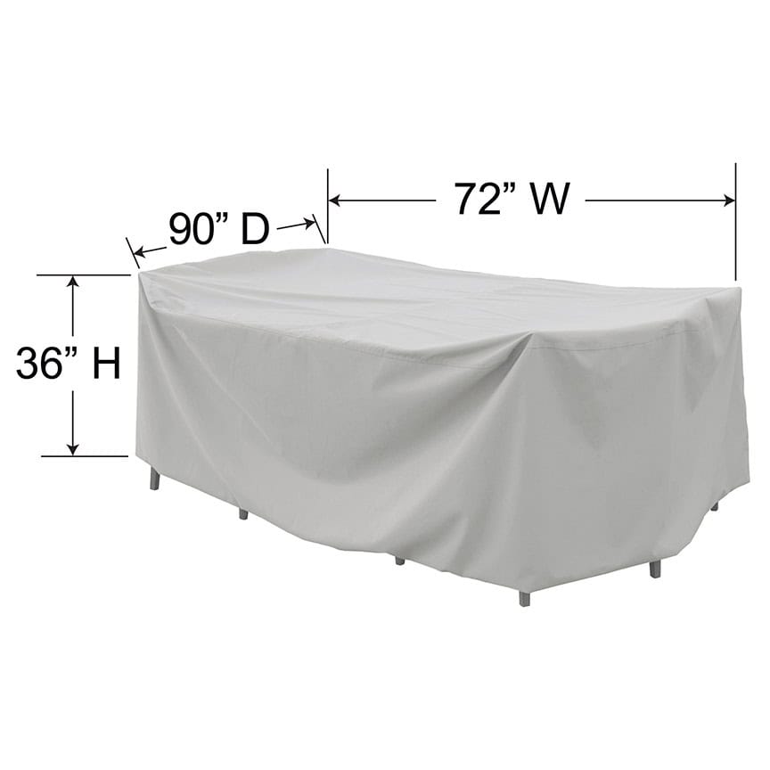 Treasure Garden Small Oval Rectangle Table Chairs Cover