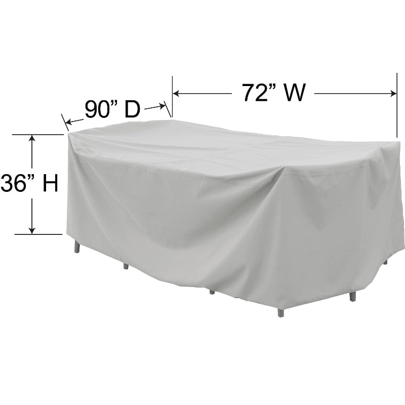 Dining Set Cover, Small Oval/Rectangle Table & Chairs (72"W x 90"D x 36"H)