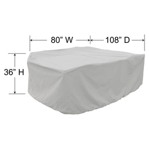 Treasure Garden Medium Oval Rectangle Table Chairs Cover