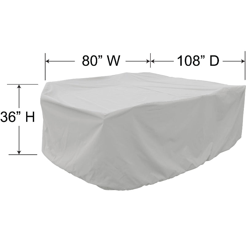 Dining Set Cover, Medium Oval/Rectangle Table & Chairs (80"W x 108"D x 36"H)