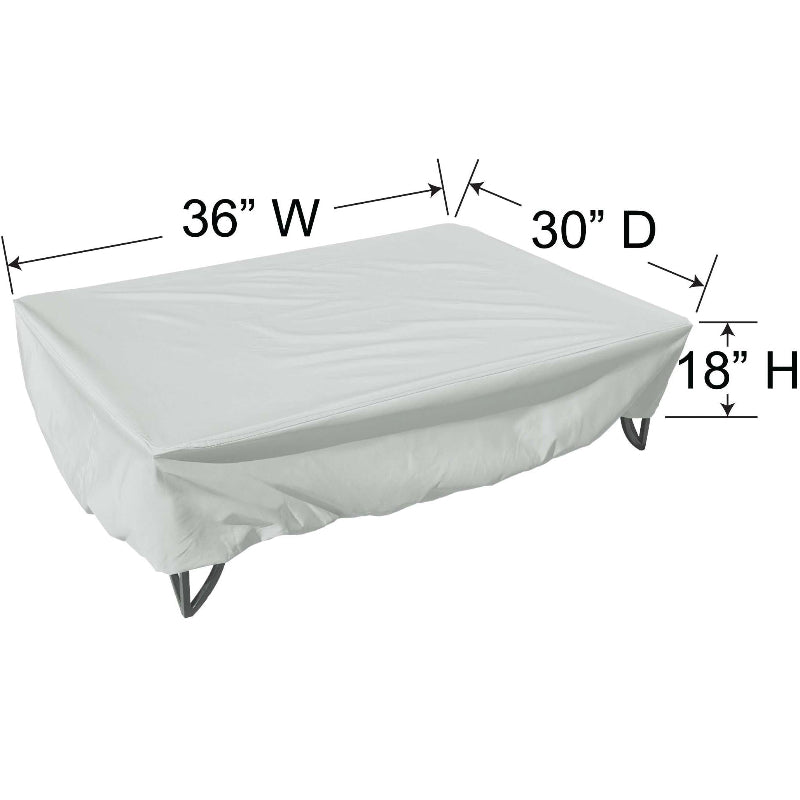Small Table, Fire Table, Ottoman Cover, 45" W x 30" D x 15" H