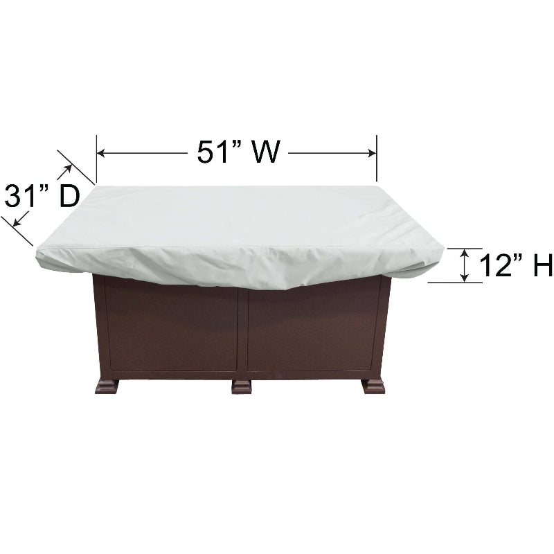 Fire Table Cover, 51" W x 31" D x 12" H