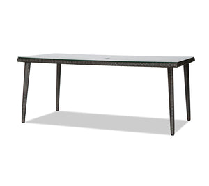 Ratana Palm Harbor 71 x 38 Rectangular Dining Table with Glass