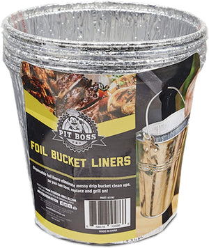 Pit Boss Foil Bucket Liners - 6 Pack