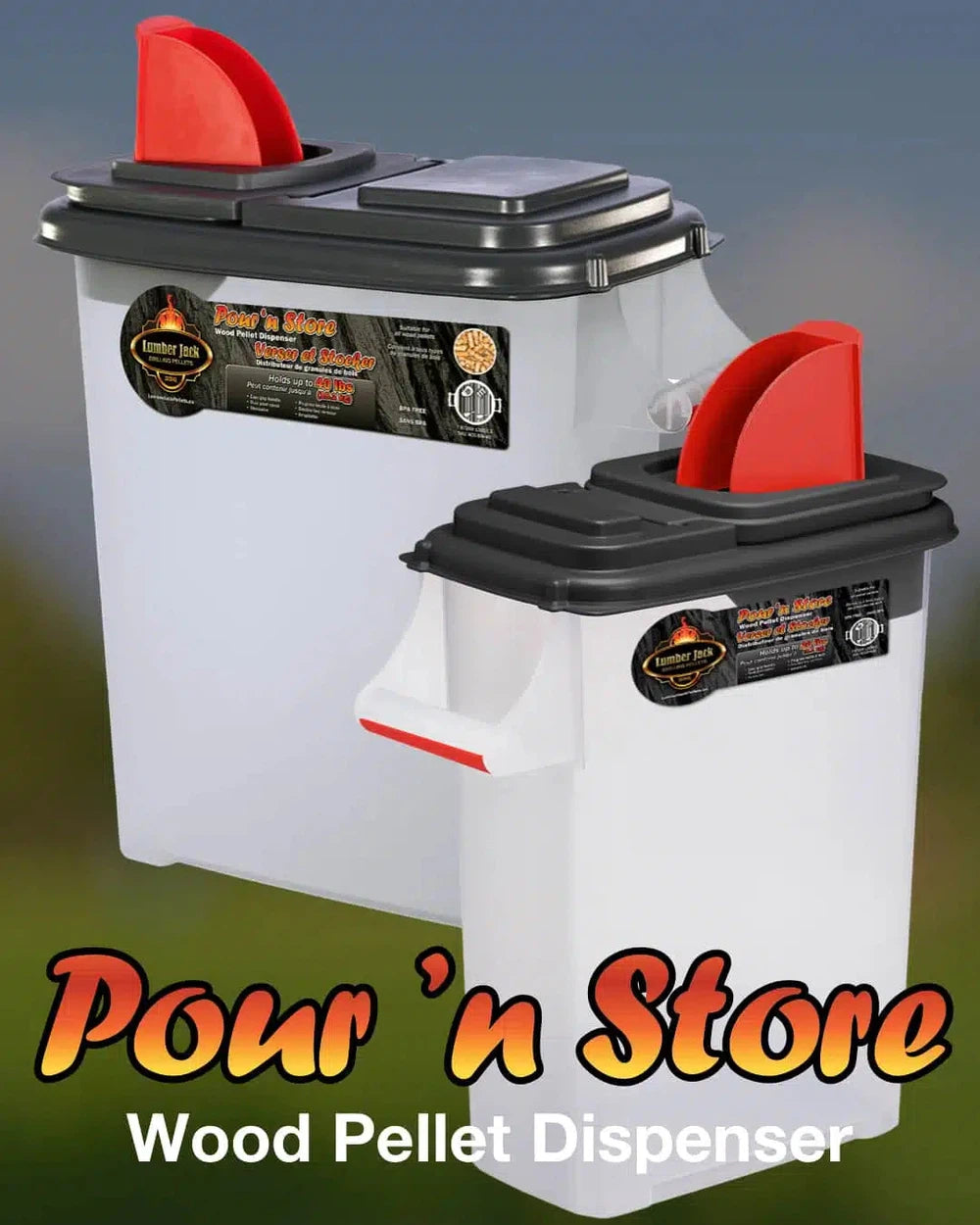 Lumberjack Pour n Store Pellet Bin 40lb