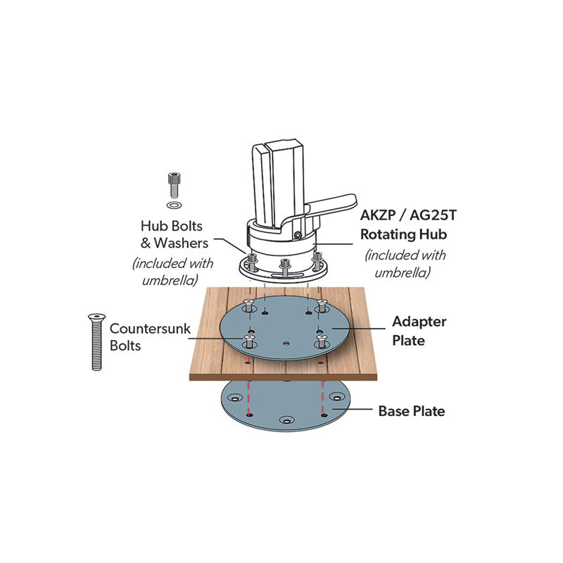 Concrete Mount Kit: Shademaker