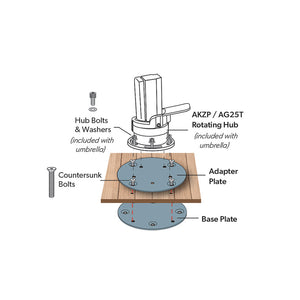 Concrete Mount Kit: Shademaker