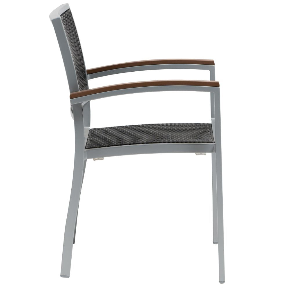 Ratana New Munich Stacking Arm Chair