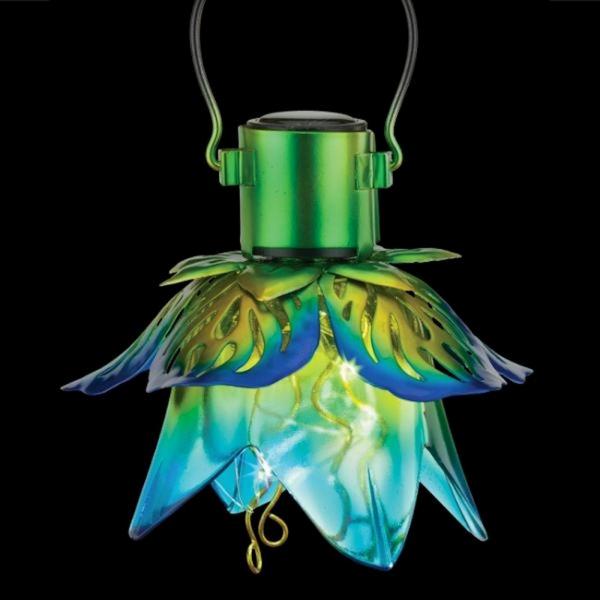 Regal Art & Gift Mini Flower Solar Lantern - Blue
