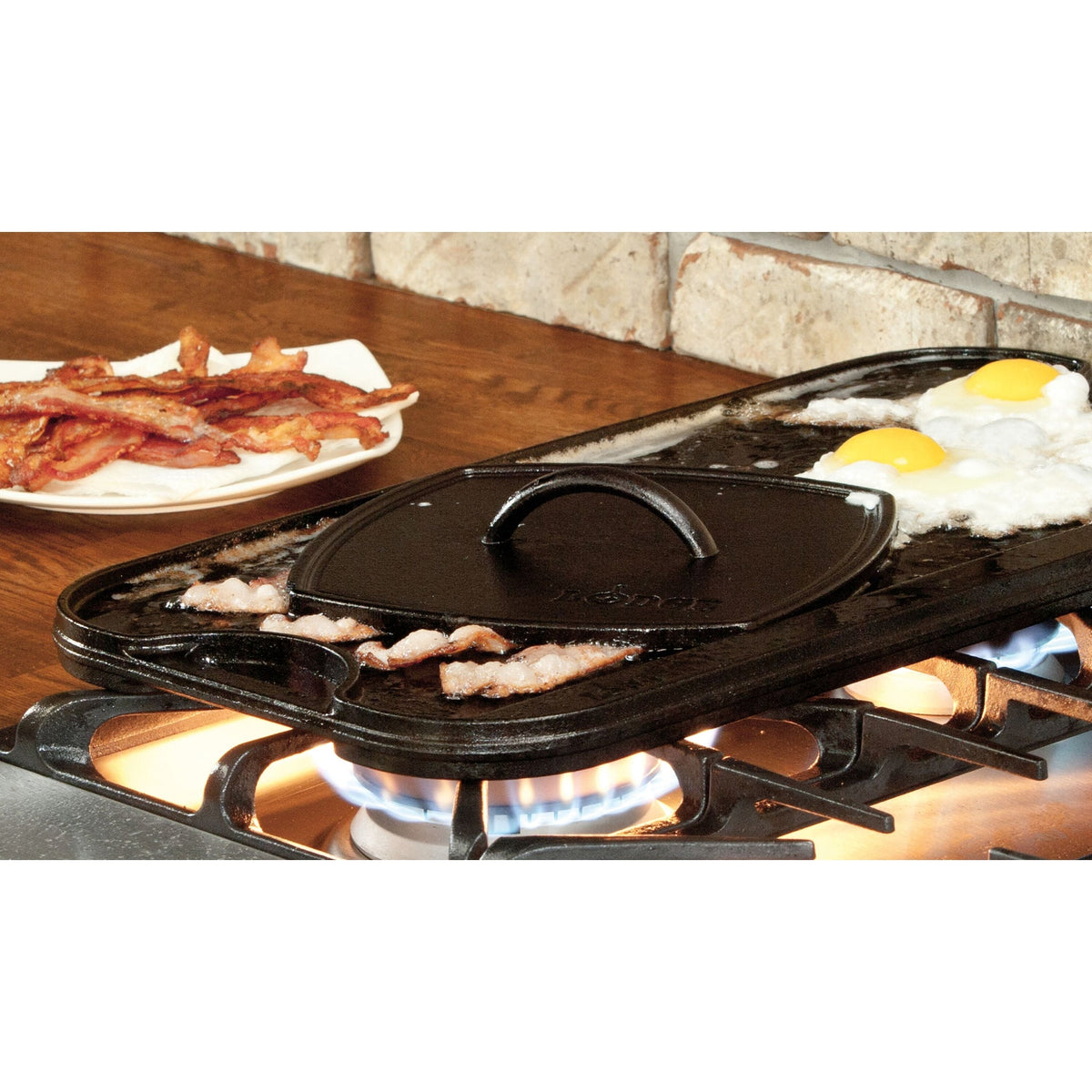 6.75 Inch x 4.5 Inch Cast Iron Grill Press