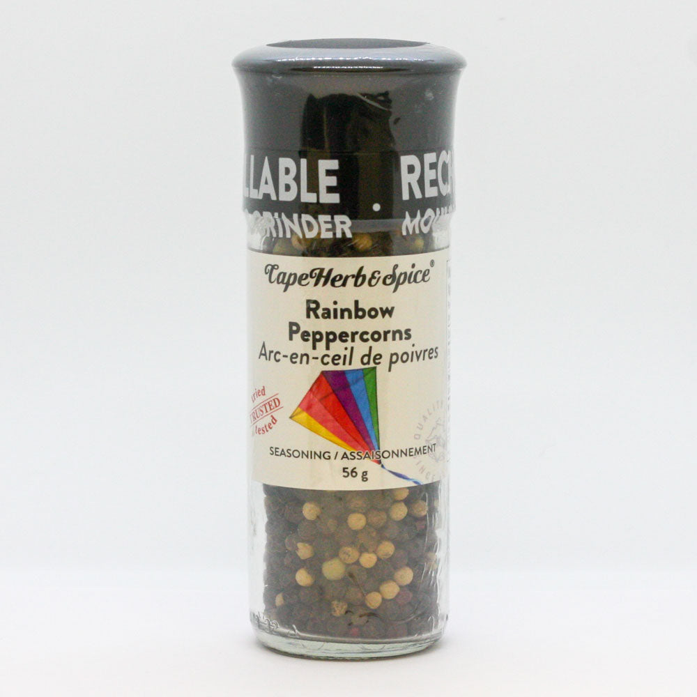 Cape Herb & Spice Rainbow Peppercorn - Ceramic Grinder with Refill Pack