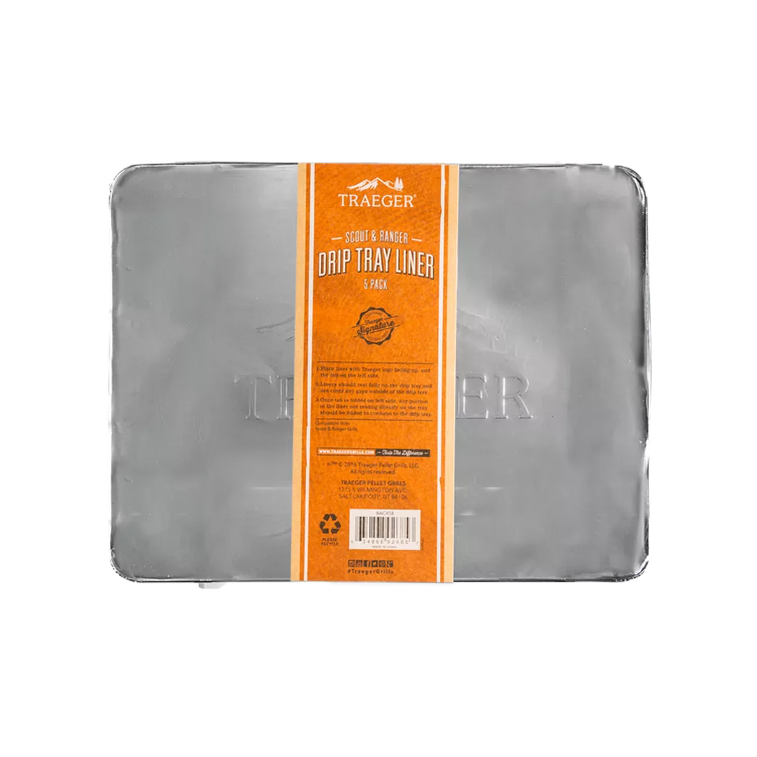 Traeger Drip Tray Liner 5 Pack - Ranger/Scout