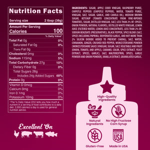 Blues Hog Raspberry Chipotle BBQ Sauce flavour callout