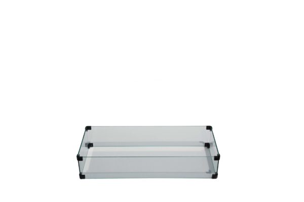 Ratana Fiamma Rectangle Fire Pit Glass Windshield (5MM Thick) 33w x 9'd x 8h