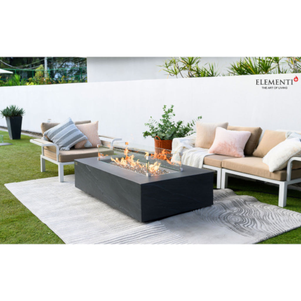 Elementi Plus - Cape Town Fire Table - Slate Black