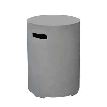 Round Tank Cover - Grey - Smooth Finish