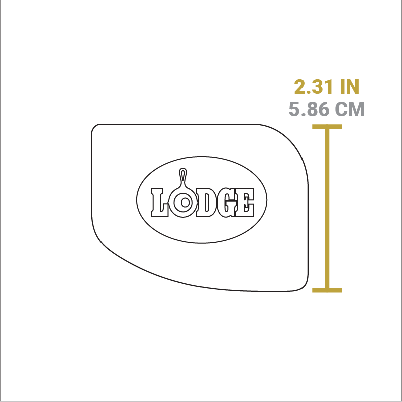 Lodge Smooth Pan Scraper 2 Pack