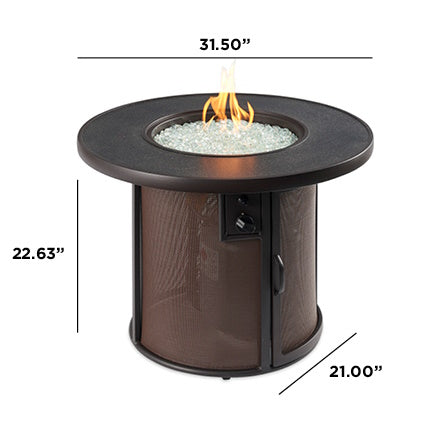 Stonefire Round Gas Fire Pit Table