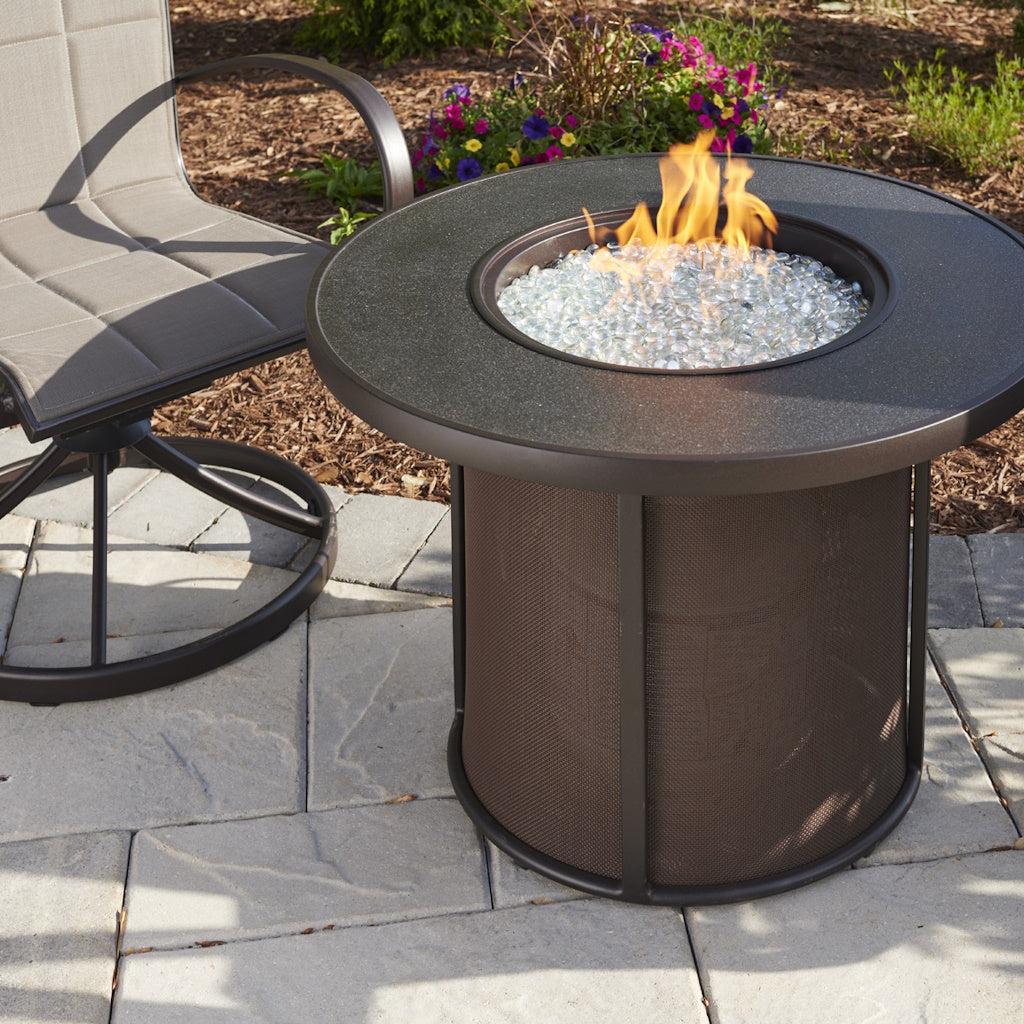 Stonefire Round Gas Fire Pit Table