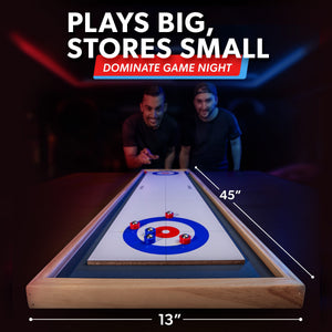 GoSports 2-in-1 shuffleboard and curling game