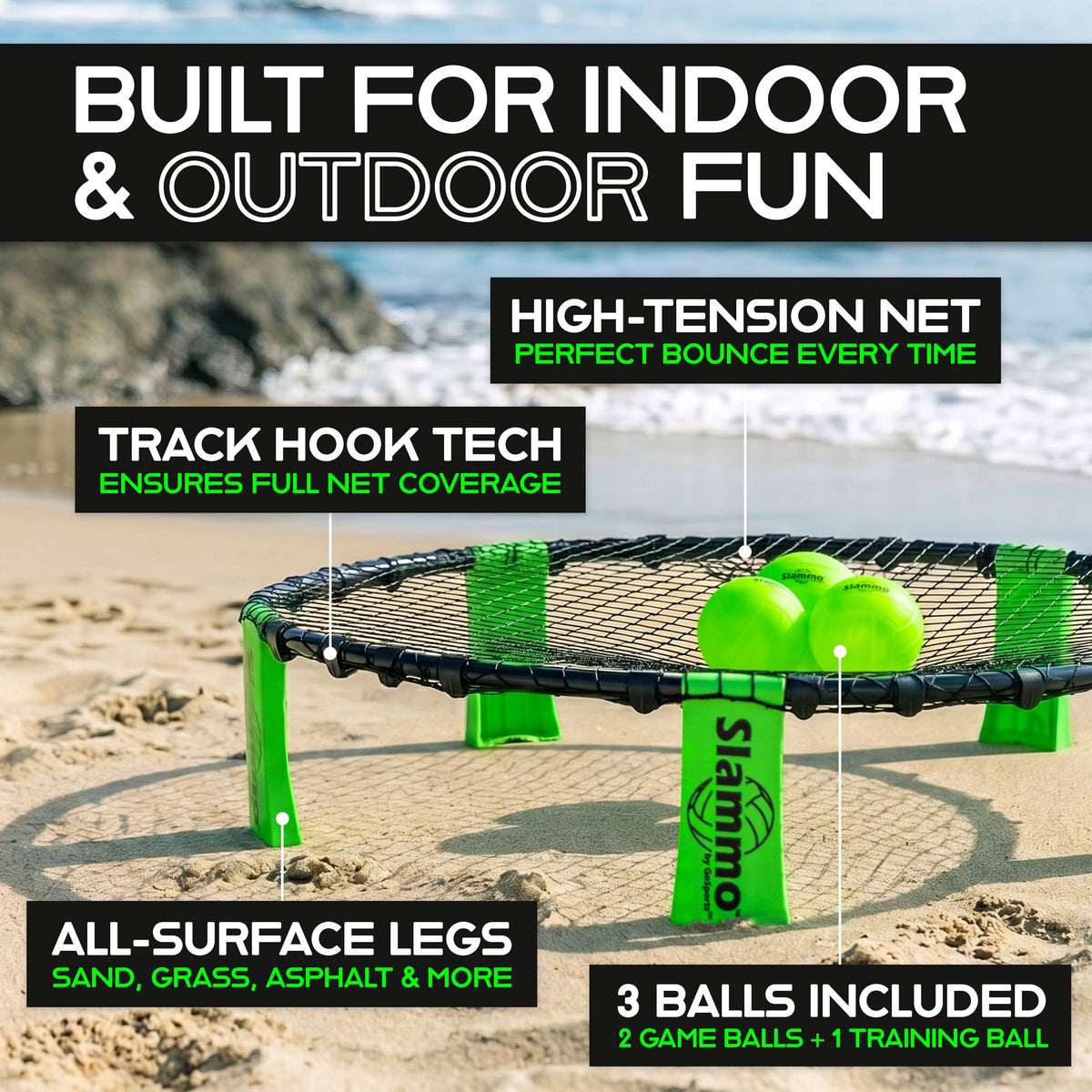 GoSports Slammo game set in use