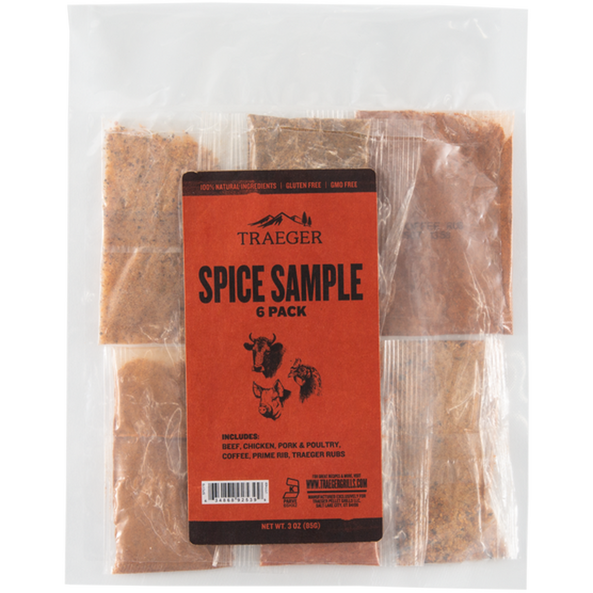 Traeger BBQ Rub Sampler Kit - 6 Pack