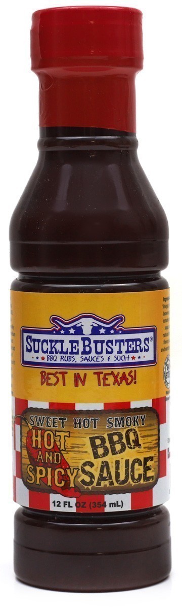 Sucklebusters Hot & Spicy BBQ Sauce 12 oz