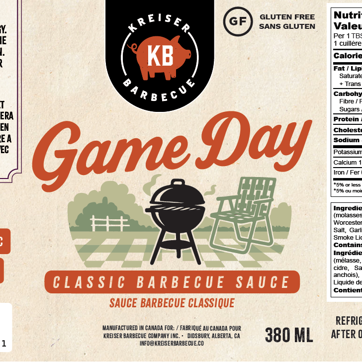 Kreiser Barbecue Game Day Sauce