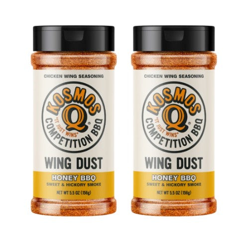 Kosmos Q: Honey Barbecue Wing Seasoning 2 Shakers